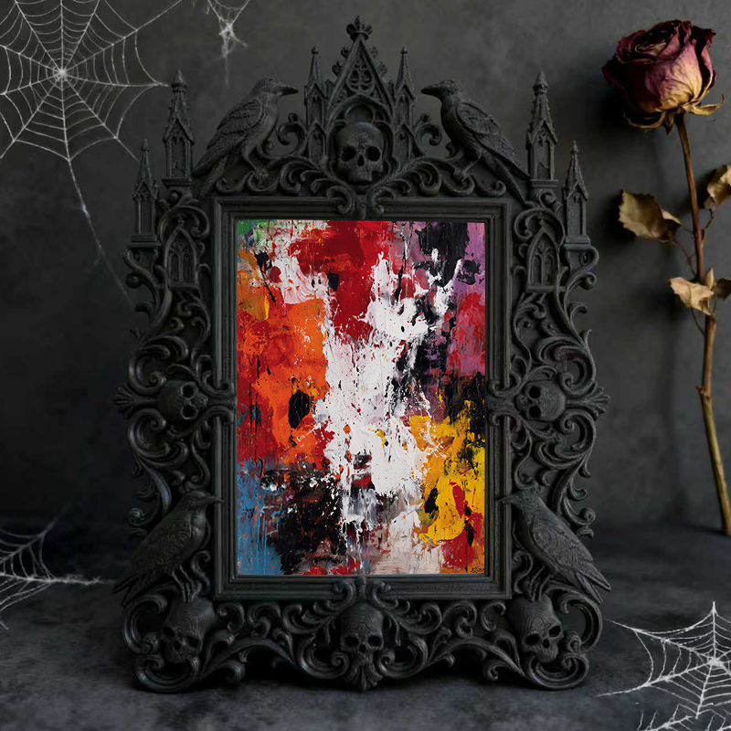 European Court Relief Luxury Frame | Beauty Salon Waiting Area Decor, Photo Display Ornament, Retro Royal Frame