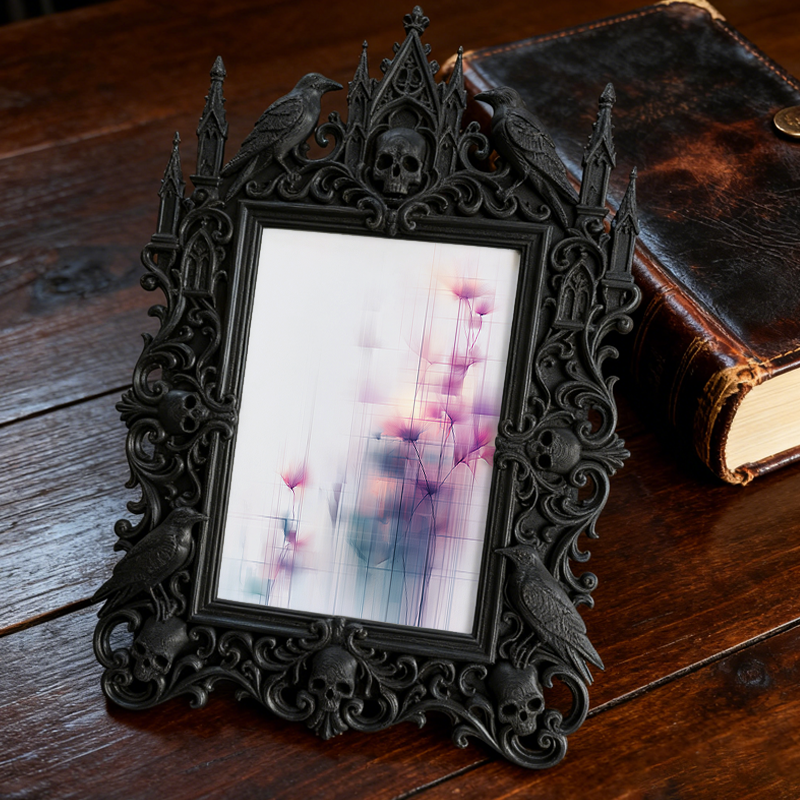 European Court Relief Luxury Frame | Villa Balcony Table Decor, Photo Holder, Palace-style Relief Craft