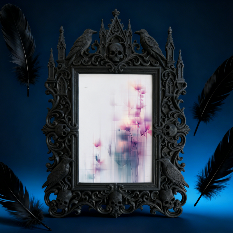 European Court Relief Luxury Frame | Villa Balcony Table Decor, Photo Holder, Palace-style Relief Craft