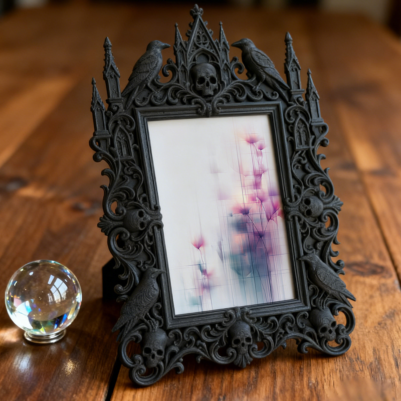 European Court Relief Luxury Frame | Villa Balcony Table Decor, Photo Holder, Palace-style Relief Craft