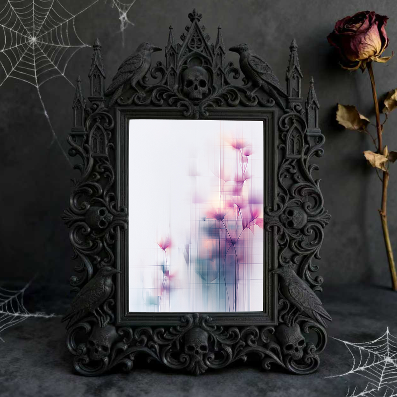 European Court Relief Luxury Frame | Villa Balcony Table Decor, Photo Holder, Palace-style Relief Craft