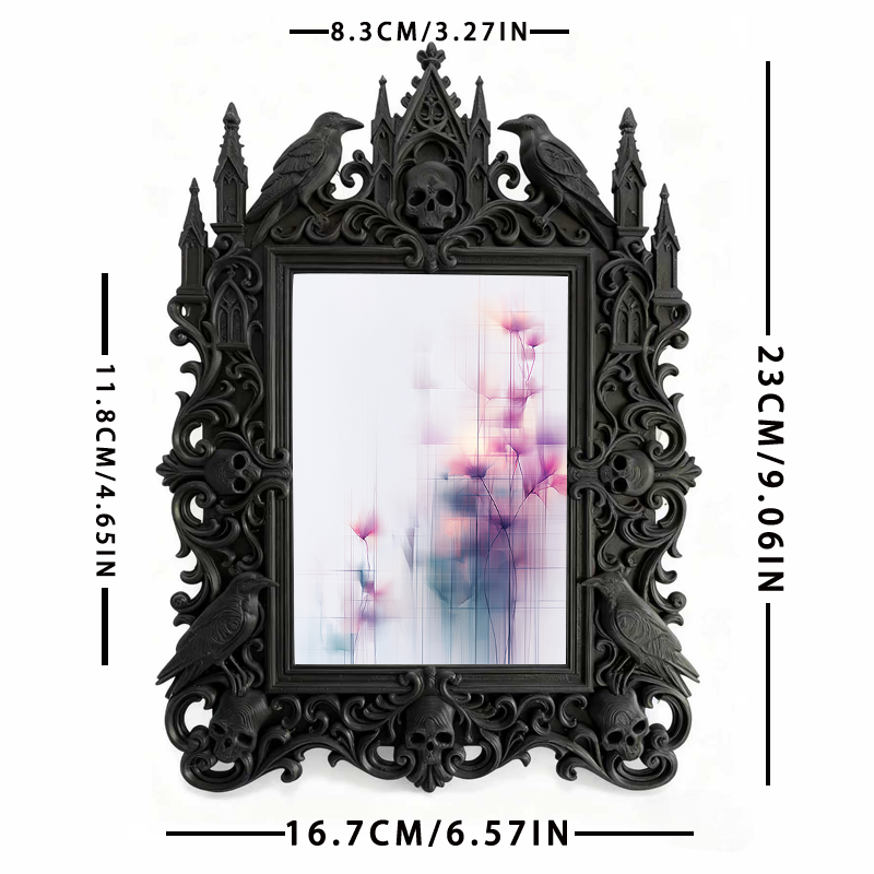 European Court Relief Luxury Frame | Villa Balcony Table Decor, Photo Holder, Palace-style Relief Craft