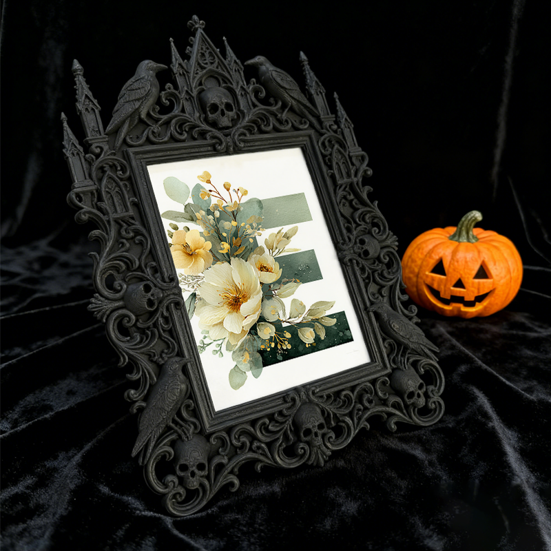 European Court Relief Luxury Frame | Family Memorial Corner Decor, Photo Holder, Vintage Palace Style