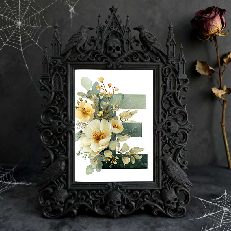 European Court Relief Luxury Frame | Family Memorial Corner Decor, Photo Holder, Vintage Palace Style
