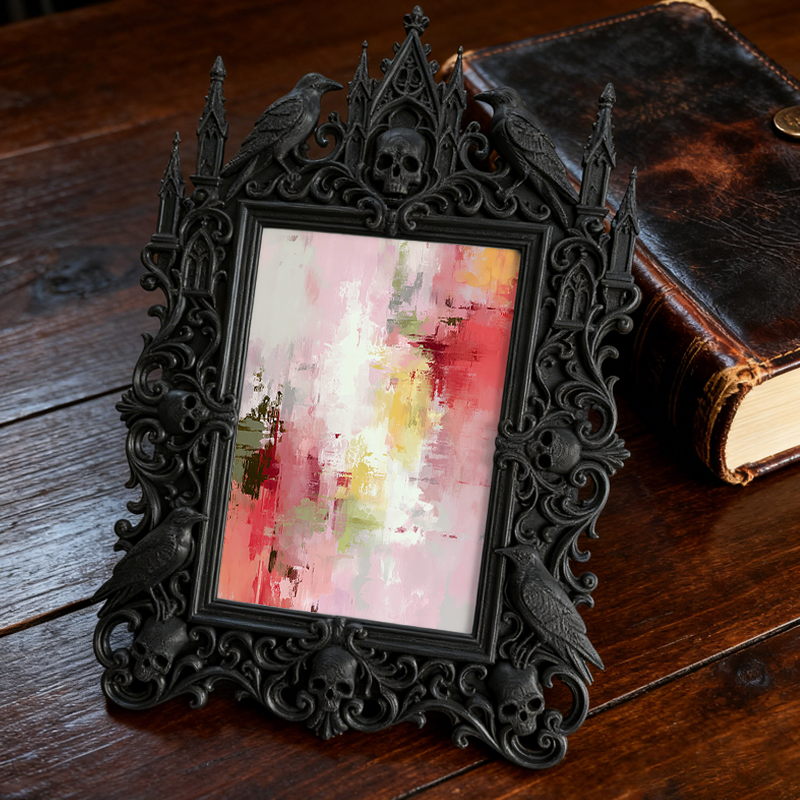 European Court Relief Luxury Frame | Tea House Private Room Decor, Tabletop Photo Frame, Retro Royal Style