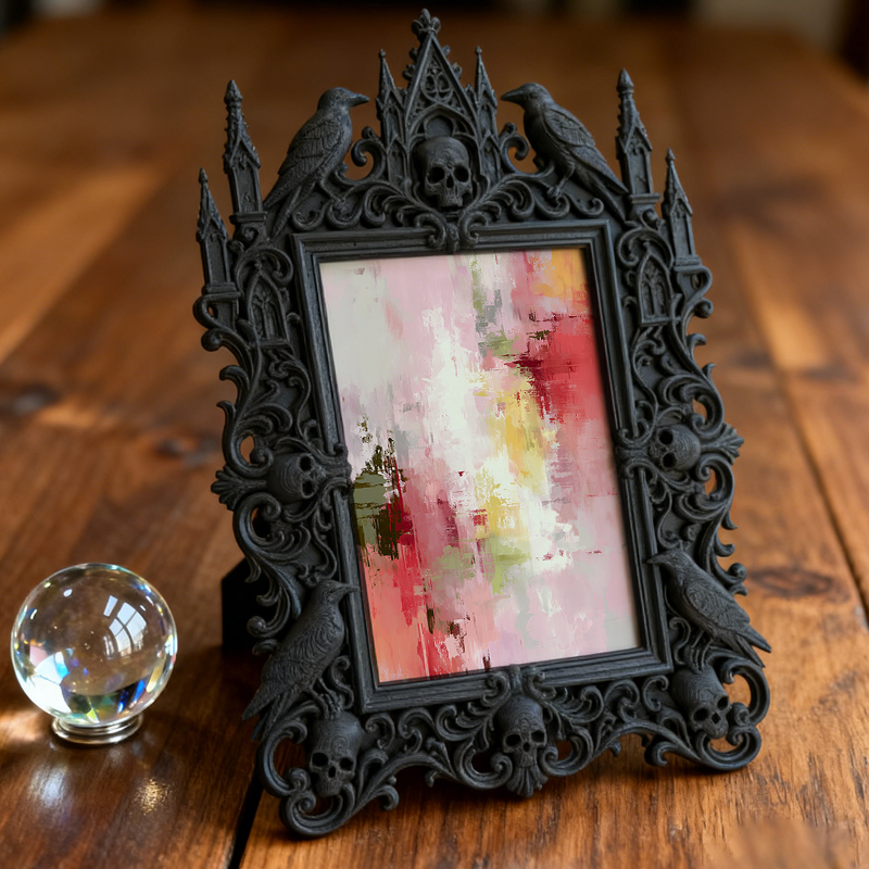 European Court Relief Luxury Frame | Tea House Private Room Decor, Tabletop Photo Frame, Retro Royal Style