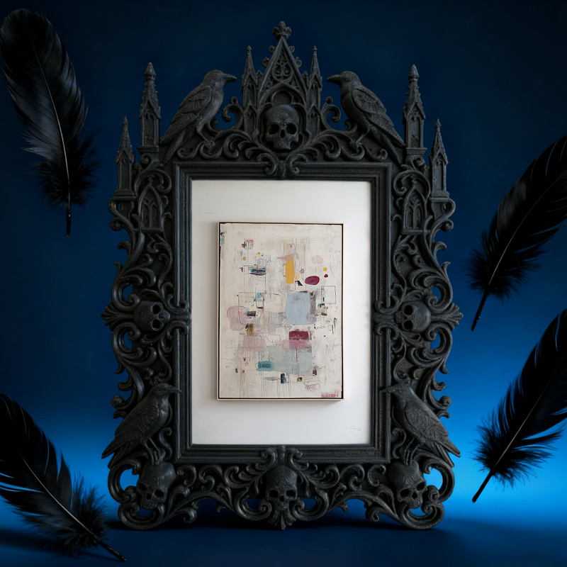 European Court Relief Luxury Frame | Pet Memorial Corner Decor, Photo Holder, Palace-style Carved Frame