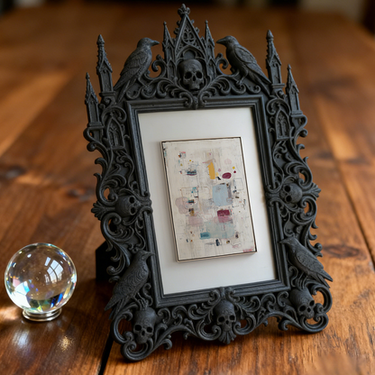 European Court Relief Luxury Frame | Pet Memorial Corner Decor, Photo Holder, Palace-style Carved Frame