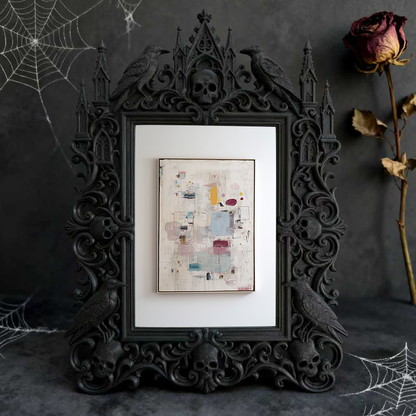 European Court Relief Luxury Frame | Pet Memorial Corner Decor, Photo Holder, Palace-style Carved Frame