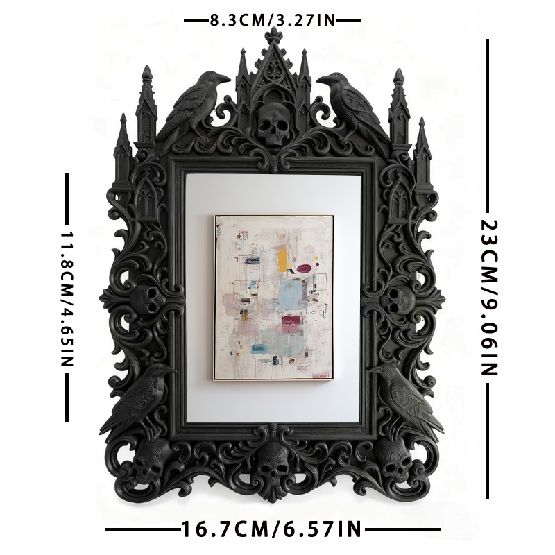 European Court Relief Luxury Frame | Pet Memorial Corner Decor, Photo Holder, Palace-style Carved Frame