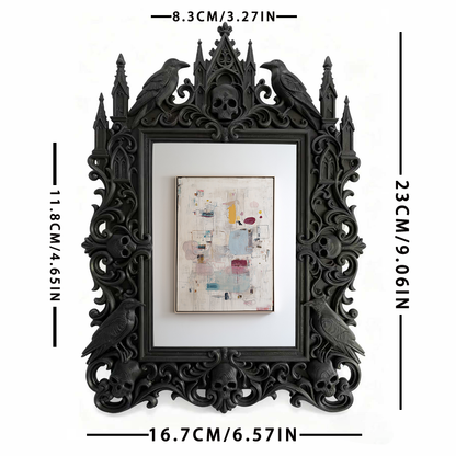 European Court Relief Luxury Frame | Pet Memorial Corner Decor, Photo Holder, Palace-style Carved Frame