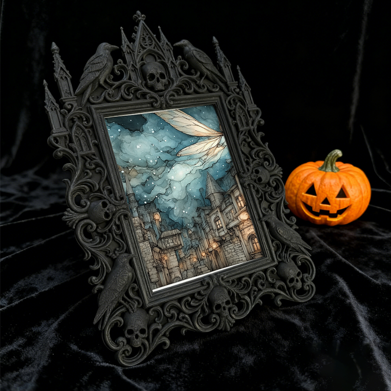 European Court Relief Luxury Frame | University Alumni Event Decor, Photo Display Ornament, Retro Royal Frame