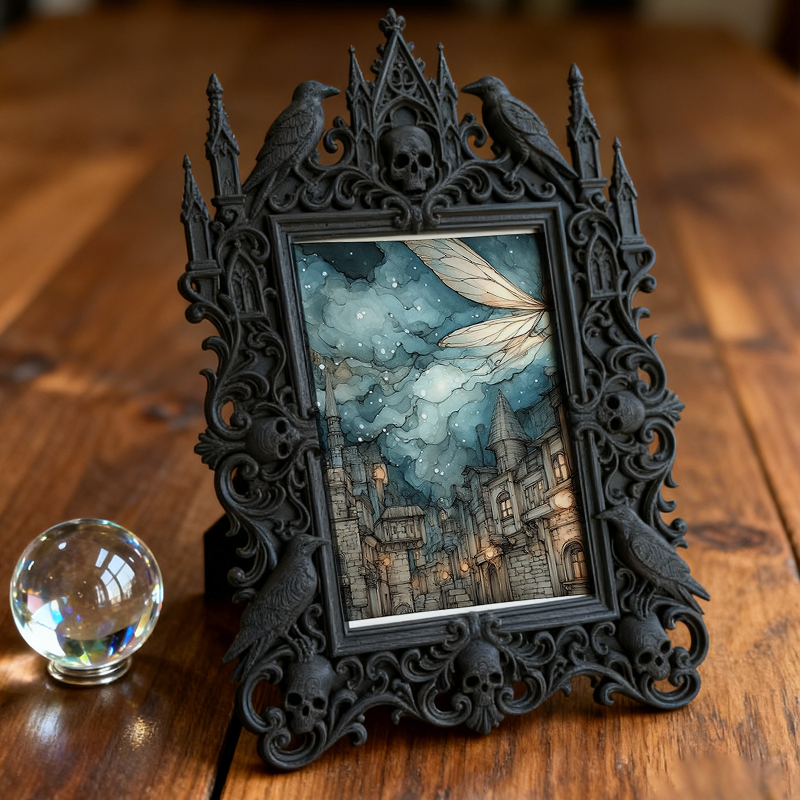 European Court Relief Luxury Frame | University Alumni Event Decor, Photo Display Ornament, Retro Royal Frame