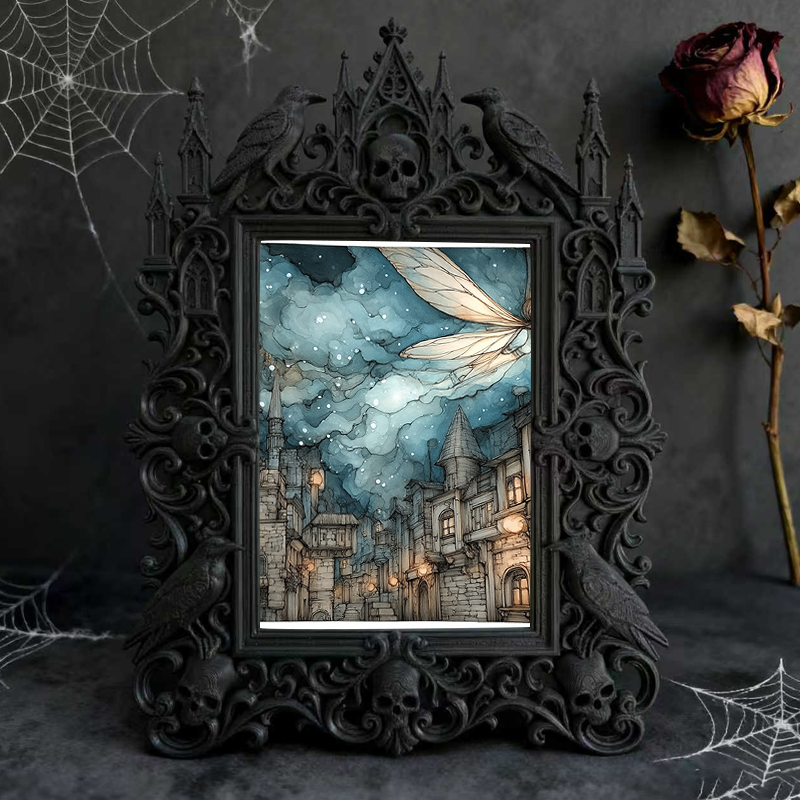 European Court Relief Luxury Frame | University Alumni Event Decor, Photo Display Ornament, Retro Royal Frame