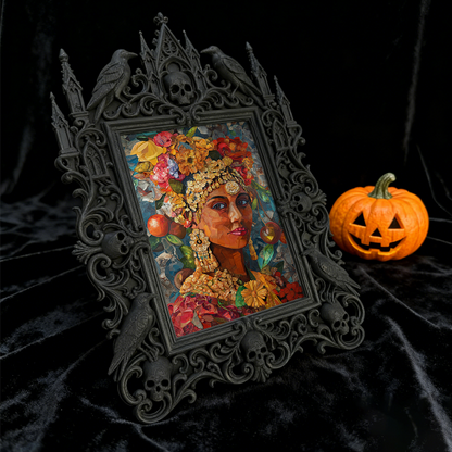 European Court Relief Luxury Frame | Home Theater Console Decor, Photo Holder, Palace Relief Craft