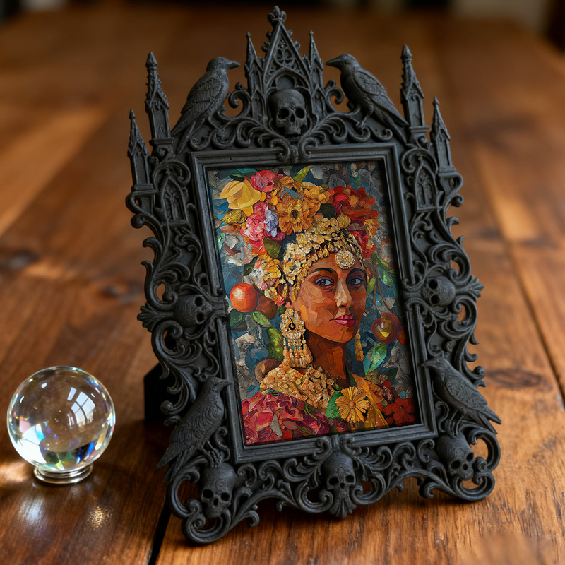 European Court Relief Luxury Frame | Home Theater Console Decor, Photo Holder, Palace Relief Craft