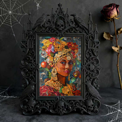 European Court Relief Luxury Frame | Home Theater Console Decor, Photo Holder, Palace Relief Craft