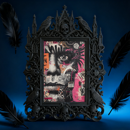 European Court Relief Luxury Frame | Flower Shop Window Display, Photo Prop Frame, Royal Retro Style