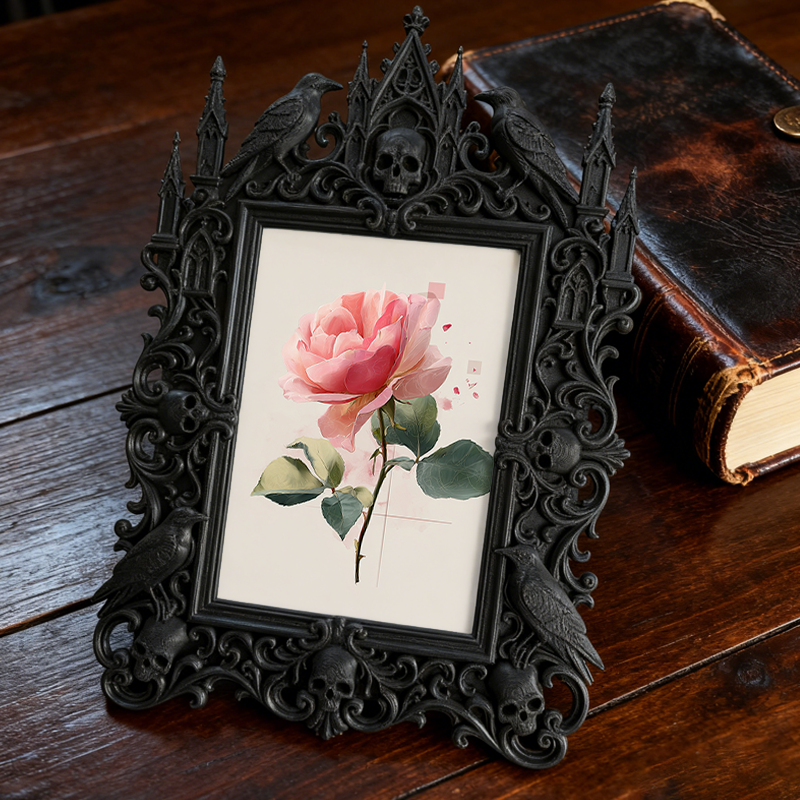 European Court Relief Luxury Frame | Retirement Party Decor, Photo Display Ornament, Court Carved Frame