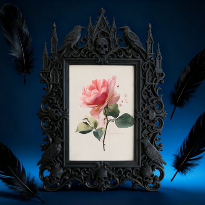 European Court Relief Luxury Frame | Retirement Party Decor, Photo Display Ornament, Court Carved Frame