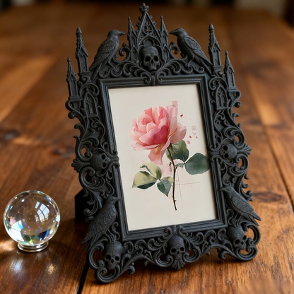 European Court Relief Luxury Frame | Retirement Party Decor, Photo Display Ornament, Court Carved Frame