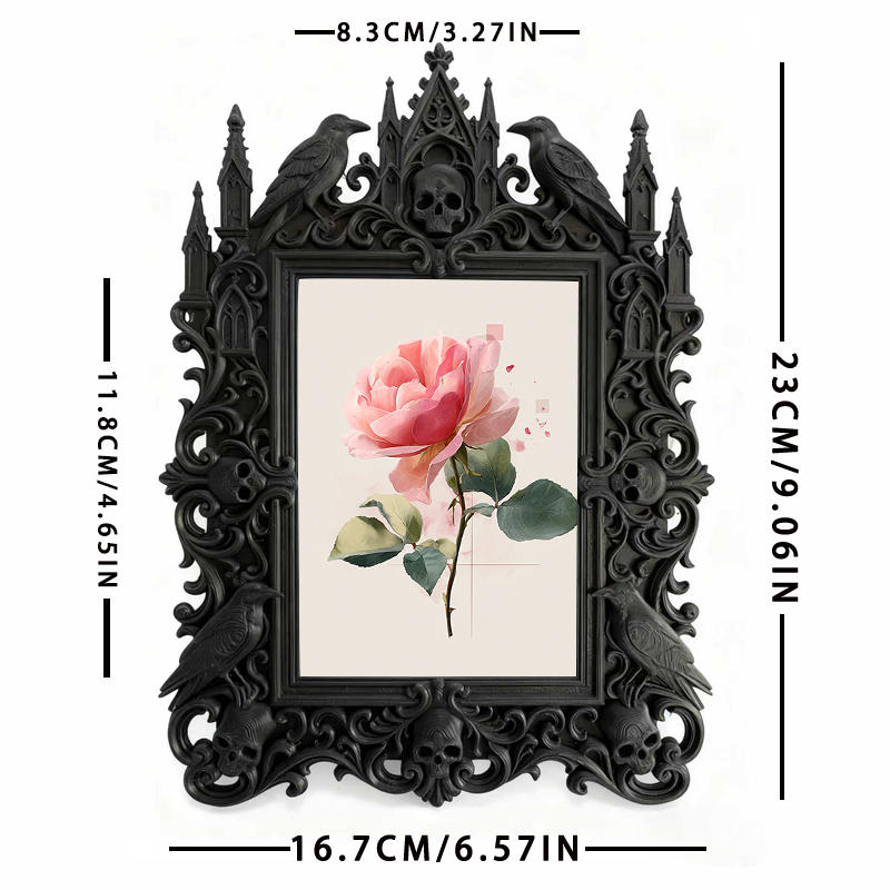 European Court Relief Luxury Frame | Retirement Party Decor, Photo Display Ornament, Court Carved Frame