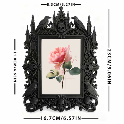 European Court Relief Luxury Frame | Retirement Party Decor, Photo Display Ornament, Court Carved Frame