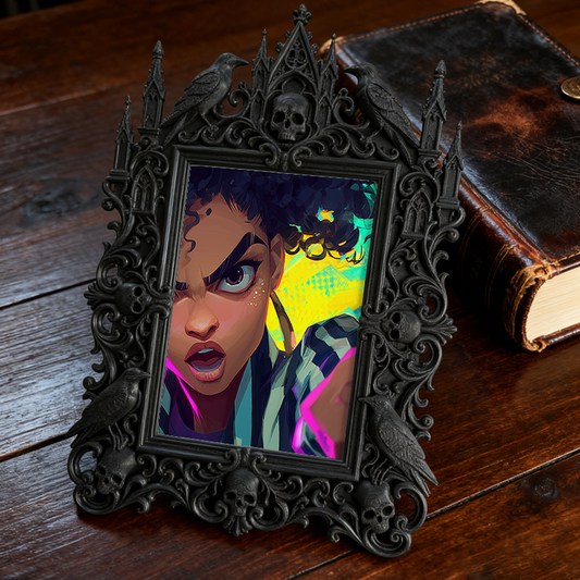 European Court Relief Luxury Frame | Outdoor Garden Party Decor, Tabletop Photo Frame, Royal Relief Craft