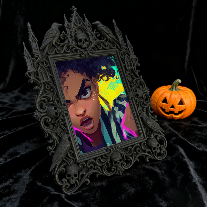 European Court Relief Luxury Frame | Outdoor Garden Party Decor, Tabletop Photo Frame, Royal Relief Craft