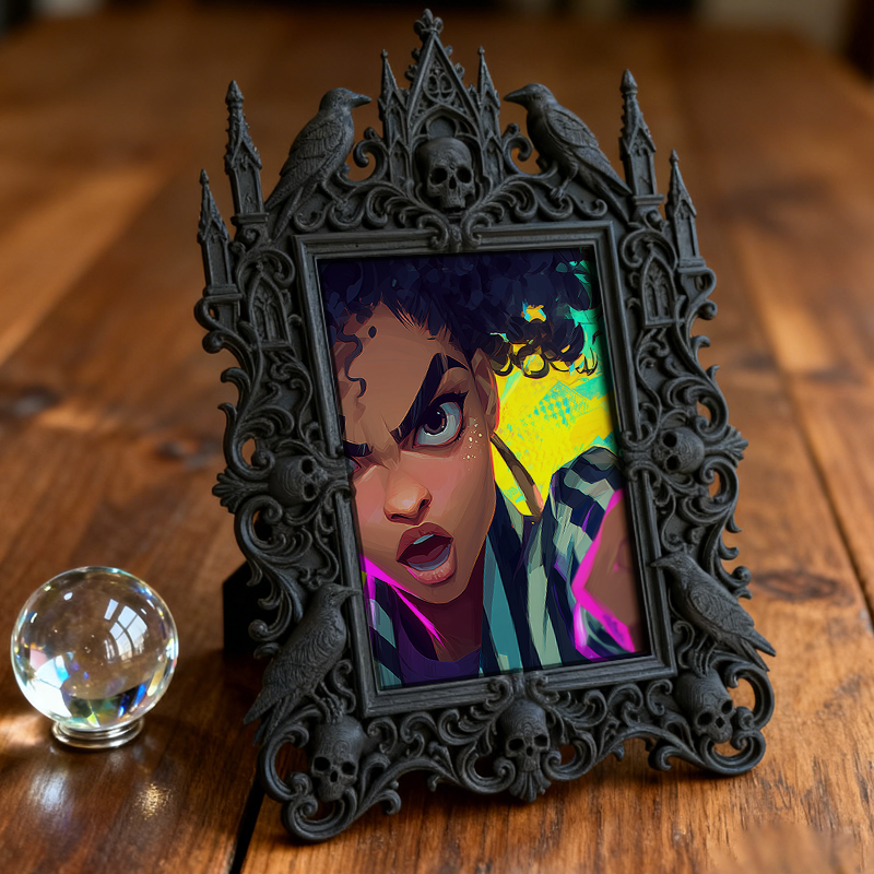 European Court Relief Luxury Frame | Outdoor Garden Party Decor, Tabletop Photo Frame, Royal Relief Craft