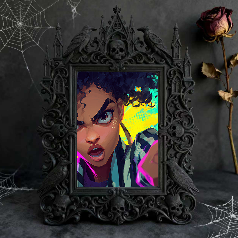 European Court Relief Luxury Frame | Outdoor Garden Party Decor, Tabletop Photo Frame, Royal Relief Craft