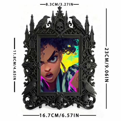 European Court Relief Luxury Frame | Outdoor Garden Party Decor, Tabletop Photo Frame, Royal Relief Craft