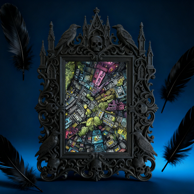 European Court Relief Luxury Frame | Parent-child Activity Decor, Photo Display Ornament, Retro Royal Design