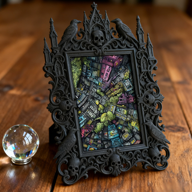 European Court Relief Luxury Frame | Parent-child Activity Decor, Photo Display Ornament, Retro Royal Design