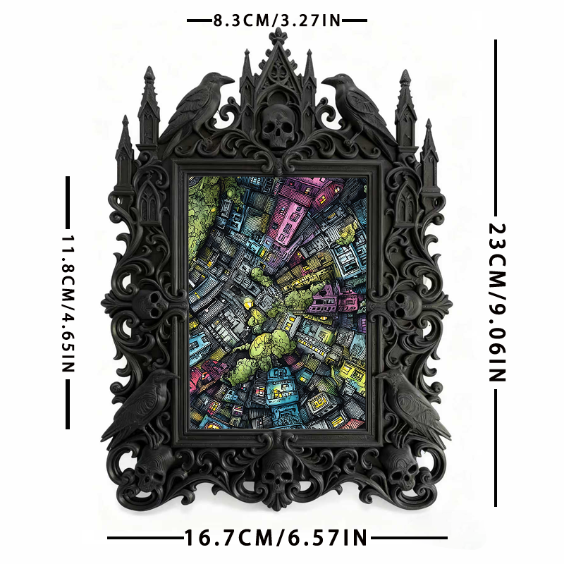 European Court Relief Luxury Frame | Parent-child Activity Decor, Photo Display Ornament, Retro Royal Design