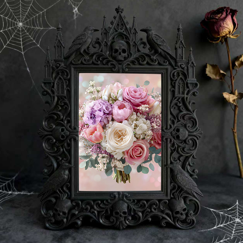 European Court Relief Luxury Frame | Handicraft Shop Shelf Decor, Photo Frame Prop, Court Carved Craft