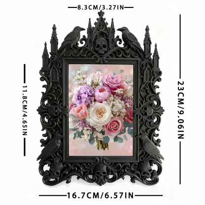 European Court Relief Luxury Frame | Handicraft Shop Shelf Decor, Photo Frame Prop, Court Carved Craft