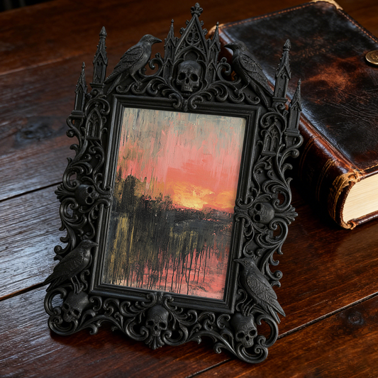 European Court Relief Luxury Frame | Coffee Shop Vintage Corner Decor, Photo Display Ornament, Court Frame