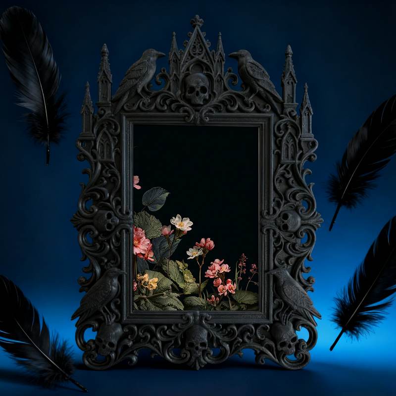 European Court Relief Luxury Frame | Art Studio Display Decor, Photo Holder, Palace-style Relief Design