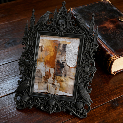 European Court Relief Luxury Frame | Birthday Party Table Decor, Photo Display Ornament, Retro Royal Frame