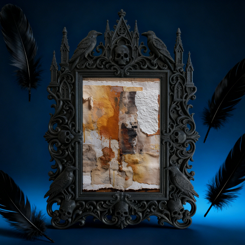 European Court Relief Luxury Frame | Birthday Party Table Decor, Photo Display Ornament, Retro Royal Frame