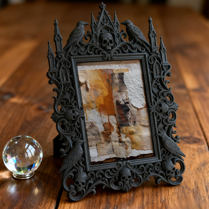 European Court Relief Luxury Frame | Birthday Party Table Decor, Photo Display Ornament, Retro Royal Frame