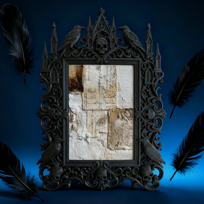 European Court Relief Luxury Frame | Luxury Apartment Living Room Decor, TV Stand Photo Holder, Court Craft