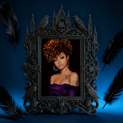 European Court Relief Luxury Frame | Antique Furniture Store Display, Photo Prop Frame, Royal Retro Style