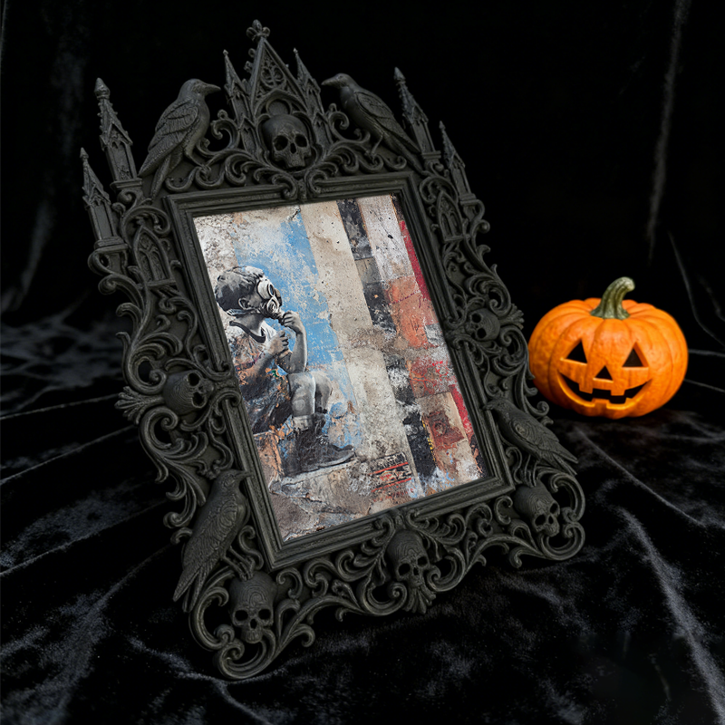 European Court Relief Luxury Frame | Spa Waiting Area Decor, Photo Display Ornament, Court Carved Frame