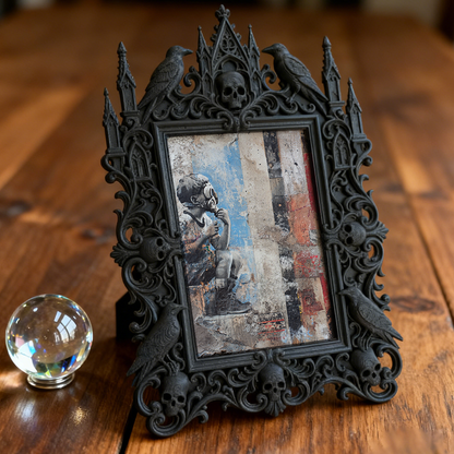 European Court Relief Luxury Frame | Spa Waiting Area Decor, Photo Display Ornament, Court Carved Frame