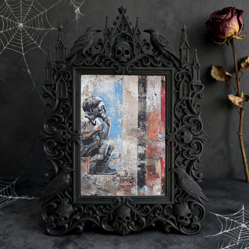 European Court Relief Luxury Frame | Spa Waiting Area Decor, Photo Display Ornament, Court Carved Frame