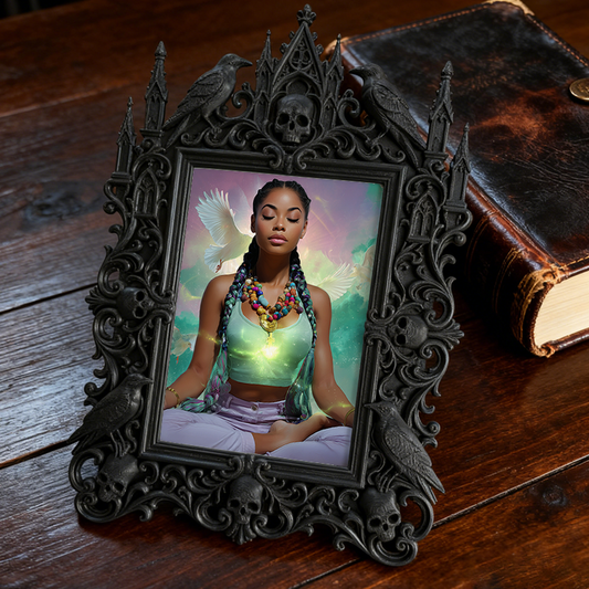 Top-rated European Court Relief Frame | Luxury Living Room TV Stand Decor, Tabletop Photo Holder, Royal Vintage Style