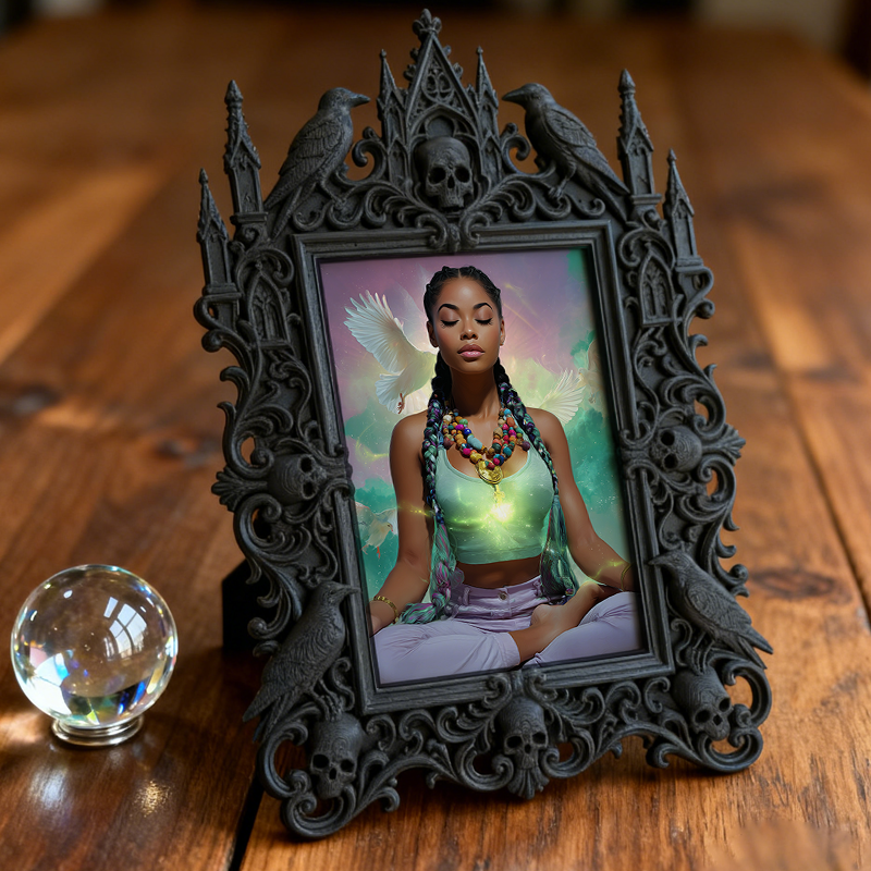 Top-rated European Court Relief Frame | Luxury Living Room TV Stand Decor, Tabletop Photo Holder, Royal Vintage Style