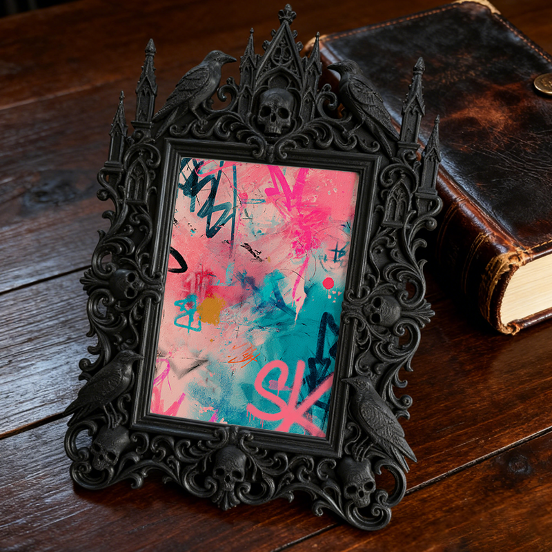 Bestseller Court Carved Luxury Frame | Vintage Coffee Table Centerpiece, Eye-catching Photo Ornament, Palace Craft